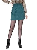 VERO MODA Damen VMDONNADINA FAUXSUEDE Short Skirt GANOOS Rock, Sea Moss, M