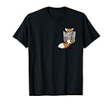 Fuchs in der Brusttasche T-Shirt Lustiges Fennek S