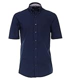 Casa Moda - Comfort Fit - Herren kurzrarm Freizeit Hemd mit Button Down Kragen (903444500), Farbe:Blau (100), Größe:M