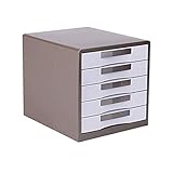 ZDVHM Abschließbarer Dateikabinett, Metall-Büro-Desktop-Schubladen-Typ-Dateimanager-Schließfach-Datensortierfeld-Datei-Schrank mit Schloss-Büroversorgung (Color : B, Size : 5 Layers)