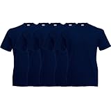 Fruit of the Loom Original T Rundhals T-Shirt F140 5er Pack- Gr. XXL, 5x Deep Navy