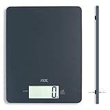 ADE Digitale Küchenwaage KE 1800-3 Leonie (Elektronische Waage für Küche und Haushalt, extrem flach, präzises Wiegen bis 5 kg, Zuwiegefunktion) g