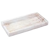 Emibele Schmucktablett, Schmuckaufbewahrung Bad Küche Kommode Vanity Organizer für Kosmetische Dusche Tissue Kerze Parfüm Seife Handtuch Shampoo Kleine Pflanze Dekoration, Mini Größe - Tinte Khak