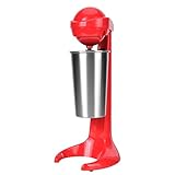 Elektrischer Milchshake Getränkemixer Shake-Maschine Doppelkopfkaffee Schaumrührer Getränkemischer Schneebesen Fruchtsaft Küchenwerkzeug(EU-Stecker)