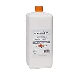 COLOURLOCK® Lederfarbe 1 Liter RAL 2007 Leuchthellorange für das Umfärben oder Nachfärben von Glattledern, Anilinledern, Kunstledern,