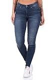 ONLY Damen Jeans ONLWauw Life Mid 15233288 Blue Black Denim M/34
