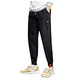 BIBOKAOKE Jogginghose Herren Mode Streifenspleiß Haremshose Soft Loose Freizeithose Fitness Sporthose Alltag Arbeitshose Outdoor Camping Wanderhose Chinohose Trainingshose Laufhose H