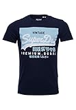 Superdry Herren VL O Tee Freizeithemd, Blau (Nautical Navy 09S), XL