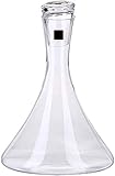 DDSGG Dekanter 750ml Kristall Wein Dekanter Bleifreie Kristallglas Carafe Stilvolle Hochkristall Weinbelüfter W