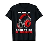 Dennis - Born To Be A Gamer - Personalisiert T-S