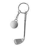 DonJordi Schlüsselanhänger Golfschläger mit Golfball - Das Geschenk für alle Golfspieler - Tolle Geschenkideen für G