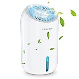 Luftentfeuchter Elektrischer, 1000ML Automatischer Mini Raumentfeuchter, Tragbar Kompakt Ultra Leise Raumentfeuchter mit LED-Licht für Schlafzimmer Badezimmer Keller Bü