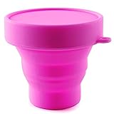 AvaLoona Menstruationstasse Reinigungsbecher faltbar - Sterilisierbecher für Aufbewahrung und Reinigung (Rosa)