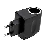 KFZ Netzadapter AC auf DC KFZ Netzteil 220V auf 12V Zigarettenanzünder Steckdose Adapter Umwandler spannungsumwandler Wechselrichter für Auto Van Truck E