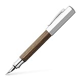 Faber-Castell 147580 - Füllfederhalter Ondoro Räuchereiche, Feder: M, Schaftfarbe: b