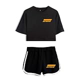 Enjoyyourlife Kpop T-Shirt & Kurze Hose Set Liebespaar Shorts & Top Sets Sport Set Hong Joong Seong HWA Yun Ho Yeo Sang San Min Gi Woo Young Jong H