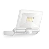 Steinel LED-Außenstrahler XLED ONE S weiß, 180°-Bewegungsmelder, 18,6 W, 2050 lm bei 3000K, Aluminium, für Zufahrt, Hof und Garten, 65256