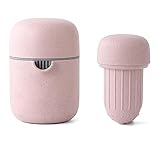 Red plum GAOHEREN Hand Juicer Citrus Orange Squeezer Deckel Rotation Press Anti-Slip-Reibahle Fit für Zitronenkalk-Grapefruit GHR (Color : Pink, Size : 13.3x9.3cm)