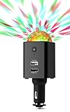 Technaxx Mini Discokugel für´s Auto, kleiner Disco Ball mit Led, Party Licht, USB, Disco Licht für unterwegs im Auto, Ladefunktion für Ihr Handy, TX-159