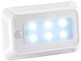 Lunartec LED Nachtlicht Batterie: LED-Nachtlicht mit Bewegungs- & Dämmerungs-Sensor, Batteriebetrieb (Nachtlicht Batterie Wand)