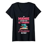Damen Lustige Nähidee für eine Oma zum Schneiden. T-Shirt mit V