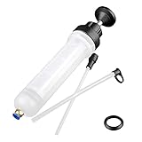 CJBIN Ölabsaugpumpe, 200ML Handpumpe, Ölsaugspritze, Absaugpumpe für Schnelles Öl und Wasser Wechse, für Motor Getriebe Hinterachsöl und Kühlflüssigk