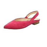Peter Kaiser Takara 19349 Damen SlingBallerinas,Slingback Ballerina,Flats,Sommerschuh,Knöchelriemchen,Ziegenleder,Berry Suede,39.5 EU / 6 U