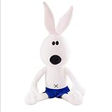 CHENGLGC Plüschtier 50/60 / 80 cm großes süßes Kaninchen plüsch Spielzeug gefüllte weiche Tier Cartoon Kissen schöne Kinder Puppe (Color : White, Height : 60cm)