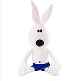 CHENGLGC Plüschtier 50/60 / 80 cm großes süßes Kaninchen plüsch Spielzeug gefüllte weiche Tier Cartoon Kissen schöne Kinder Puppe (Color : White, Height : 60cm)