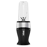 Ninja Smoothie Maker [QB3001EUS] 700 W, 2x Becher mit 470 ml Fassungsvermögen, Silber/Schw