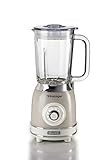 Ariete 583, Vintage Glasmixer, 1,5 Liter, 4 Klingen, 4 Geschwindigkeiten, 1000 Watt, beig