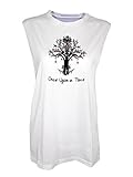 TENNER.LONDON Once Upon a time Muscle Tee T-Shirt/Top Gr. One size, weiß