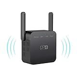 Greatzer WLAN Verstärker,Repeater 300Mbps WiFi Verstaerker 2,4GHz Wireless Signalverstärker Mini Extender mit 2 x Externe Antennen,LAN Port,Kompakt Thermisches Design,Kompatibel zu Allen WLAN G