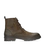 Sacha Kakifarbene Schnürboots aus Veloursleder Grü