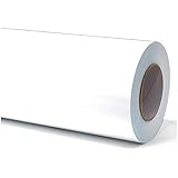 Finest Folia (7€/m² Plotterfolie Möbelfolie glänzend Glanz Klebefolie Küchenfolie Selbstklebende PVC Folie 63cm Medienbreite (010 Weiß, 5 Meter)