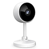 Überwachungskamera innen, [2021 Neu] Crzwok 1080P WLAN Kamera, Hundekamera mit 2-Wege Audio Babyphone mit Kamera, Bewegungserkennung, Alex