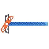 01 02 015 Anreiß-Messlineal, verstellbar flexibel 2 nutzbare Längen T-Lineal für stabile und zuverlässige Holzbearbeitung T-300MM