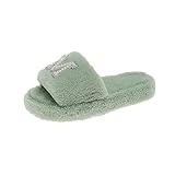 Hausschuhe Damen Flauschig Pantoletten Plüsch Herren Fleece Slipper Pantoffeln Flip Flop Warm Schlappen Gästehausschuhe Winterschuhe Schuhe Pantoffel Flacheschuhe Filzp