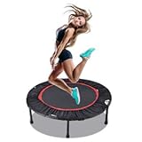 100 cm tragbares und faltbares Trampolin, Fitness-Trampolin für Erwachsene Mini-Fitness-Trampolin für den Außen- und Außenbereich, für Trainingshilfen bis 136 kg