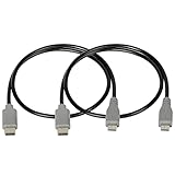 MEIRIYFA USB C auf Micro-USB-Kabel, USB Typ C auf Micro-B 2.0 OTG, kurzes Ladekabel, unterstützt Laden und Synchronisieren kompatibel mit Galaxy S8, S9, S10 und Micro-USB-Geräten (2 Stück, 0,5 m)