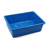 CZFSKCZ Kunststoff Lagerbehälter Bin Box,Farbe:blau,grün,rot,weiß,gelb,1 stücke,Größe:29,5 * 20.1 * 12,7 cm /39,5 * 29,5 * 12,7 cm (Color : Blue, Size : Medium)