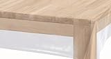 ecosoul Schutztischdecke Cristal Clear (6,25€/Meter) transparent dick Breite 140cm Länge wählbar Stärke: 200µ (100cm)