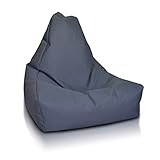 Ecopuf Keiko M Sitzsack - Outdoor und Indoor Bean-Bag aus Polyester mit Anti-Verlust Reißverschluss - 100x85