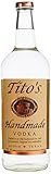 Tito´s Handmade Vodka aus 100% Mais, klar und sanft im Abgang dank 6-facher Destillation, Wodka Marke Nr. 1 in den USA, Made in Austin (Texas), 40% vol., (1 x 1.0 l)