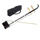 zuzu Erhu Massivholz Zwei Saiten Violine Urheen Musical Streichinstrumente Mit Rosin Bogen Und Etui Anfänger Erhu (Color : Erhu with Black case)