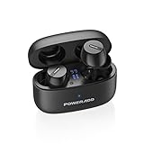 S12 Bluetooth Kopfhörer, Kopfhörer Kabellos in Ear mit Kräftigem Bass, Wireless Kopfhörer mit Mikrofon, IPX8 Wasserdicht, Bluetooth 5.0, LED Digitalanzeige, 20 Std. L