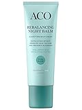 ACO Pure Glow Rebalancing Night Balm - Nachtcreme für Mischhaut - Pure Glow - mit exfoliierenden Enzymen - leicht parfümiert - vegan und frei von Tierversuchen - 1 x 50