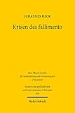 Krisen des fallimento: Eine historisch-rechtsvergleichende Studie zu den Entwicklungsstufen des italienischen Insolvenzrechts ausgehend vom 19. Jahrhundert ... und internationalen Privatrecht)