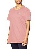 Champion Damen The Boyfriend Tee T-Shirt, Pink Beige-550777,