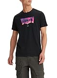 Levi's T-Shirt BW Palm Fill 22491 1120, schwarzes Logo für Herren, Schwarz , XL